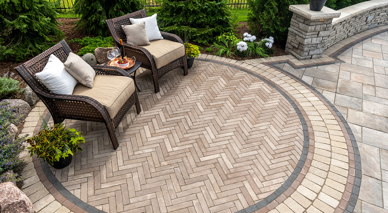 Mattoni Rustic Patio Paver Rug