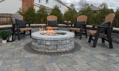 Rivercrest Firepit Fire Water Features Costal Slate 0989