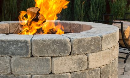 Sunset Firepit Walls Sandstone 1805