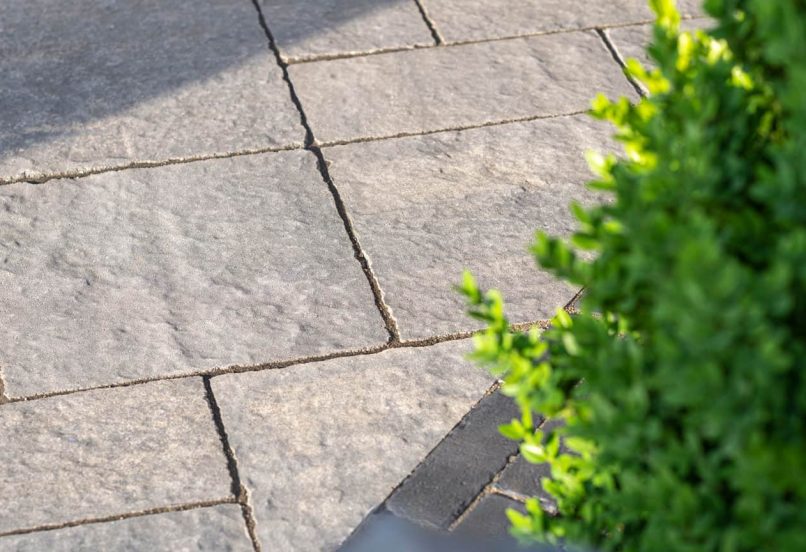 Close up of Unilock Patio Pavers